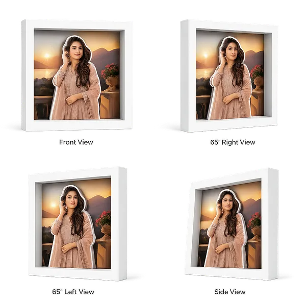 Wood_White_3D_Woman_Portrait_Sunset_Shadow_Box_Frame