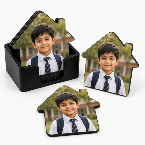 Home_Shape_Photo_Coaster