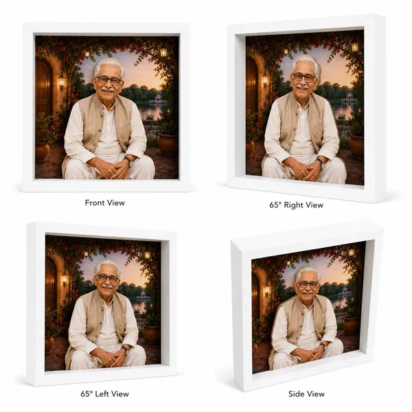 Mdf_Classic_White_Portrait_Photo_Frame
