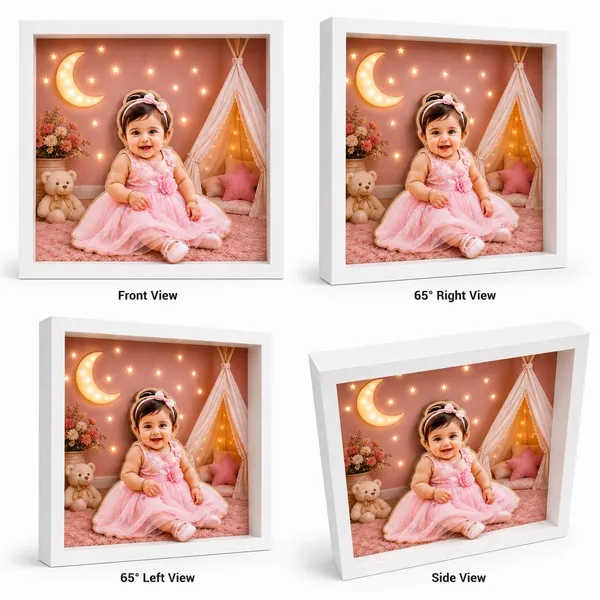 Mdf_Baby_Theme_Star_&_Moon_Print_3D_Photo_Frame