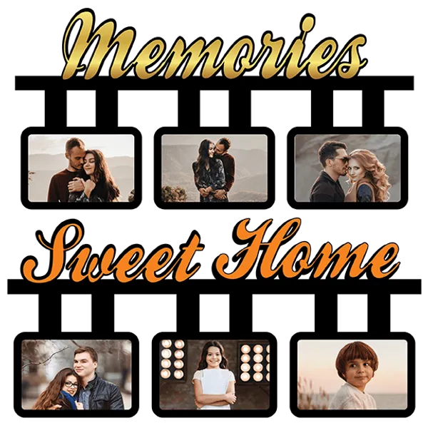 Mdf_Memories_Sweet_Home_Six_Photo_Collage_Frame