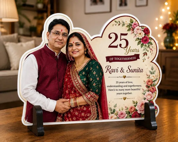 Mdf_Floral_Anniversary_Personalised_Photo_Plaque