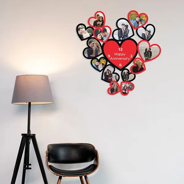 Mdf_Heart_Shaped_Anniversary_Photo_Collage_Wall_Decor