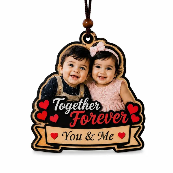 Mdf_Together_Forever_Children_Print_Hanging_Photo_Plaque