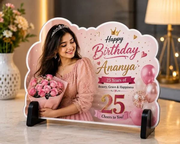 Mdf_Pink_Birthday_Personalised_Tabletop_Standee