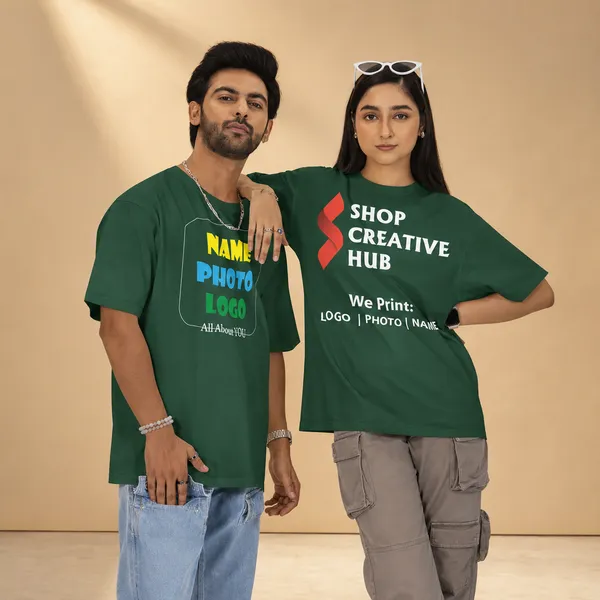 Green_Micro_Polyester_Crew_Neck_Graphic_T-Shirt_For_Unisex_Pack_Of_2