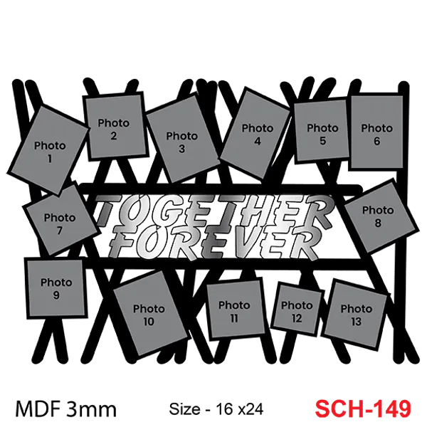 Mdf_Together_Forever_Multi-Photo_Collage_Wall_Decor