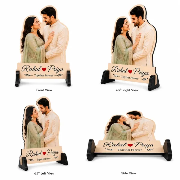 Mdf_Personalised_Couple_Together_Forever_Tabletop_Photo_Stand