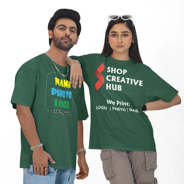 Green_Micro_Polyester_Crew_Neck_Graphic_T-Shirt_For_Unisex_Pack_Of_2
