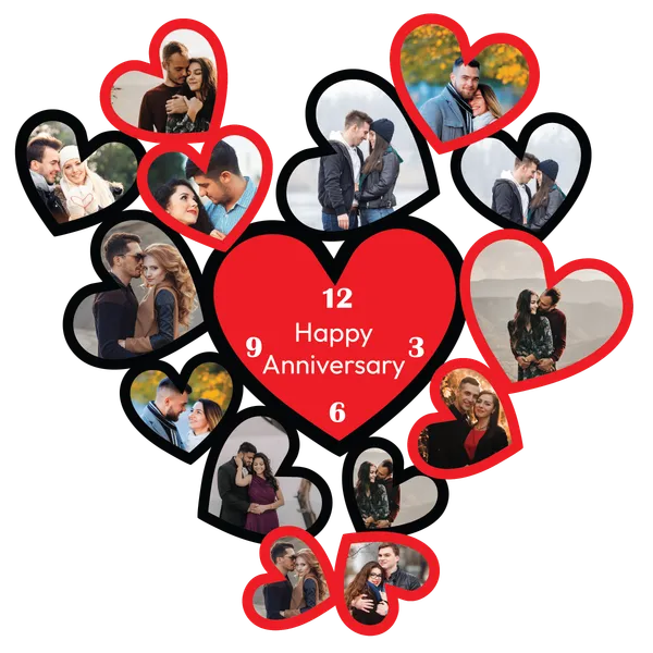 Mdf_Heart_Shaped_Anniversary_Photo_Collage_Wall_Decor