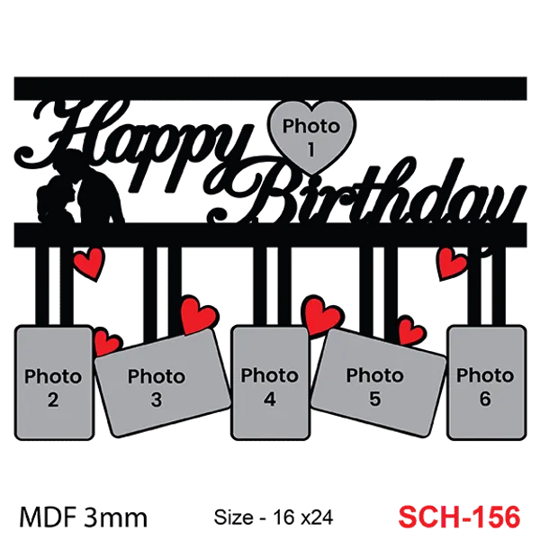 Mdf_Black_Heart_Accent_Six-Photo_Birthday_Collage_Frame