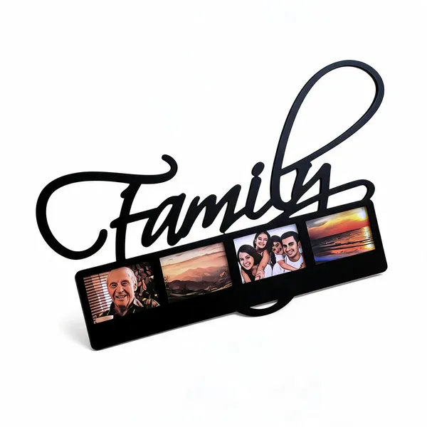 Mdf_Script_Family_Four_Photo_Multi_Frame