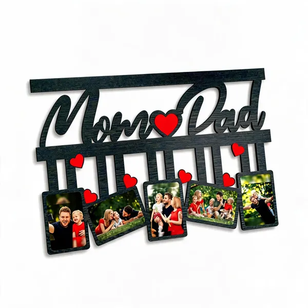 Mdf_Dark_Wenge_Family_Mom_Dad_Five_Photo_Collage_Wall_Frame