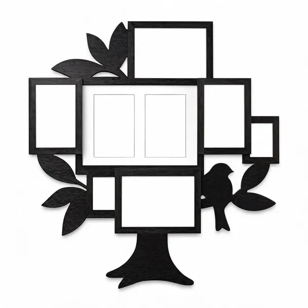 Mdf_Black_Tree_Silhouette_Multi_Photo_Frame