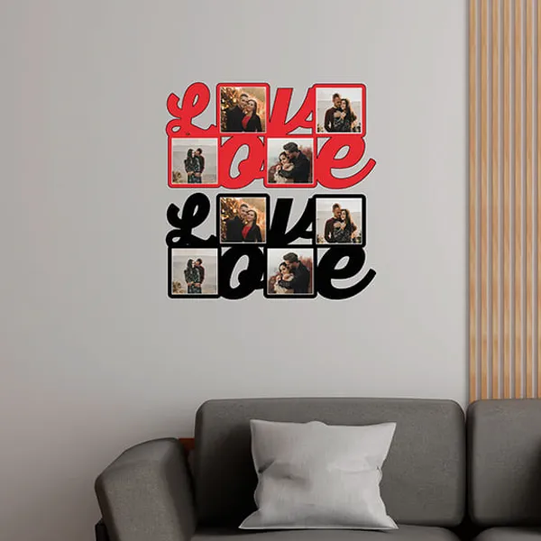 Mdf_Love_Script_Four_Photo_Collage_Frame