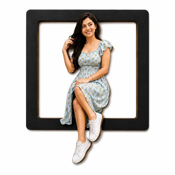 Black_Contemporary_3D_Photo_Frame_12_Inch