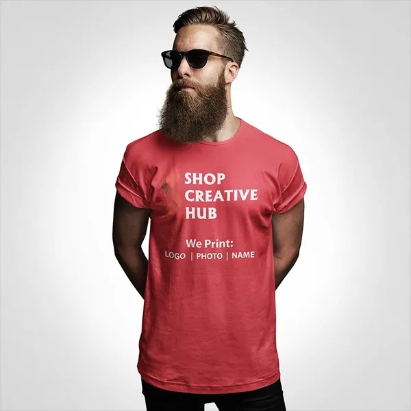 Red_Micro_Polyester_Regular_Fit_Crew_Neck_T-Shirt_For_Men