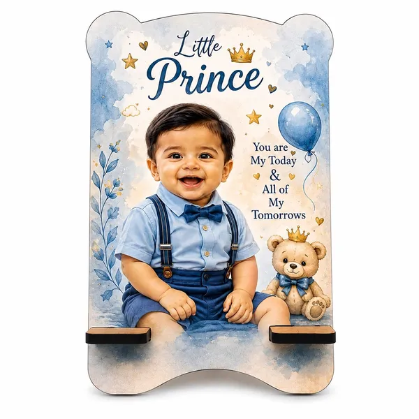 Mdf_Little_Prince_Baby_Theme_Photo_Frame_With_Display_Shelf