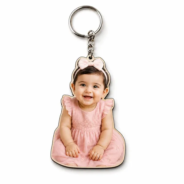 Acrylic_Baby_Girl_Charm_Photo_Keychain