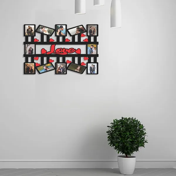 Wood_Black_Red_Heart_12_Photo_Romantic_Collage_Frame