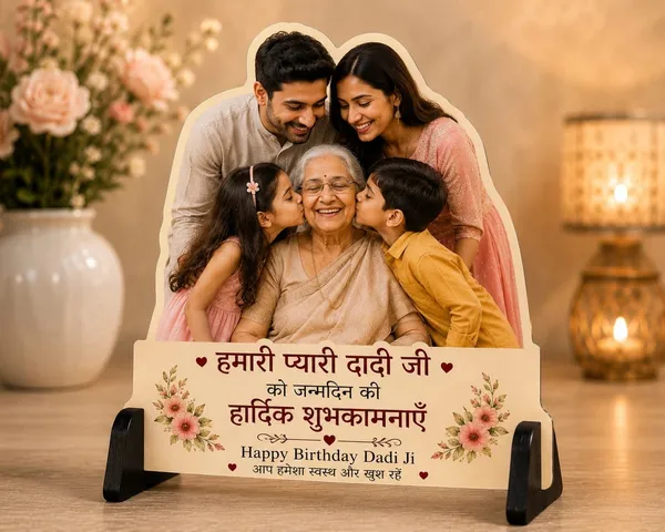 Mdf_Birthday_Dadi_Ji_Family_Tabletop_Photo_Stand