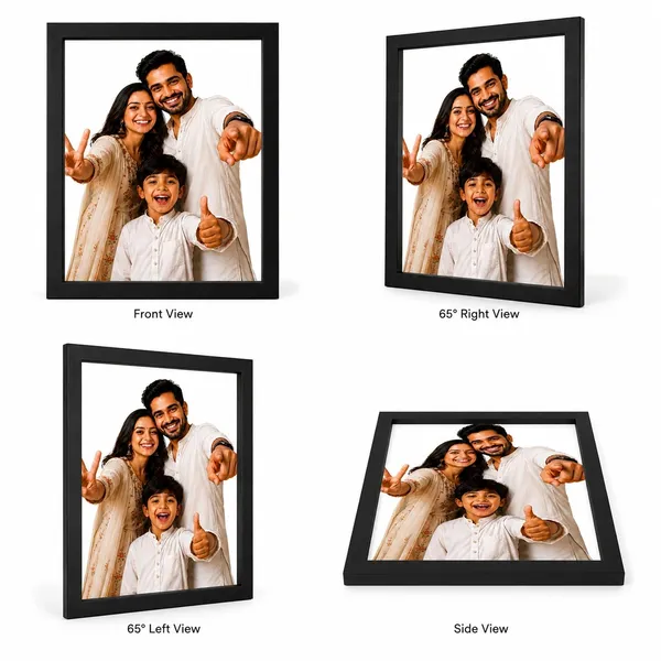 Mdf_Minimalist_Rectangular_Family_Photo_Frame_Black