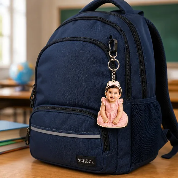 Acrylic_Baby_Girl_Charm_Photo_Keychain
