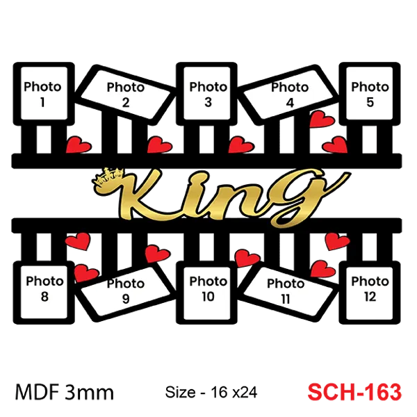 Mdf_Romantic_King_Collage_Wall_Decor