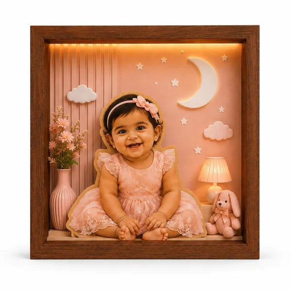 Wood_Nursery_Baby_Girl_3D_LED_Shadow_Box_Frame