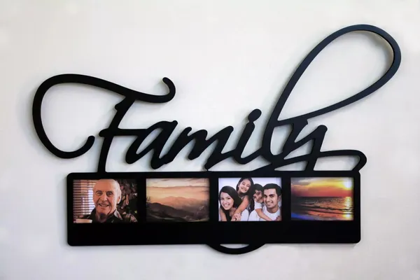 Mdf_Script_Family_Four_Photo_Multi_Frame