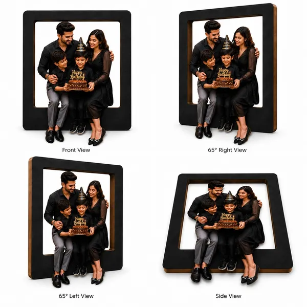 Mdf_Minimalist_Rectangular_Family_Photo_Frame