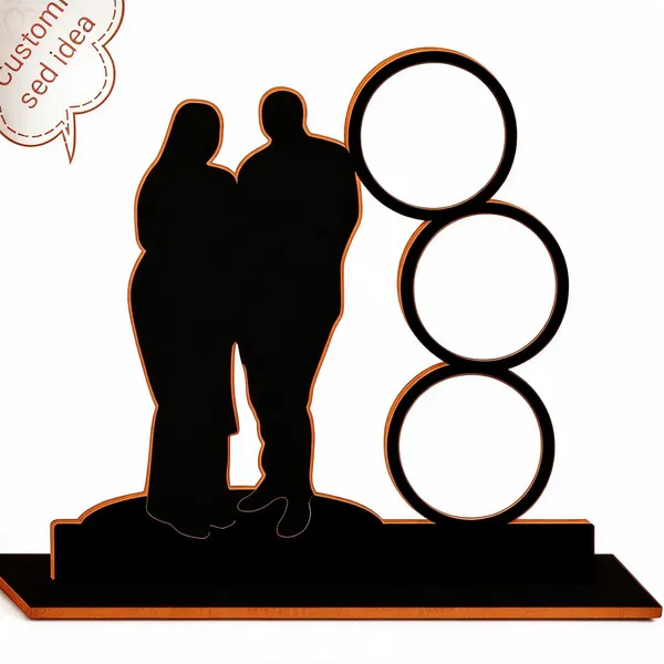 Mdf_Romantic_Collage_Couple_Tabletop_Photo_Frame