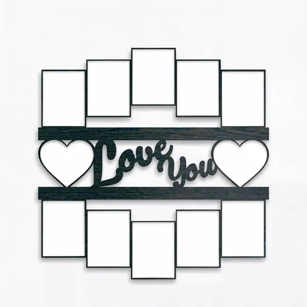 Wood_Wenge_Floral_Love_You_Multi-Photo_Collage_Frame