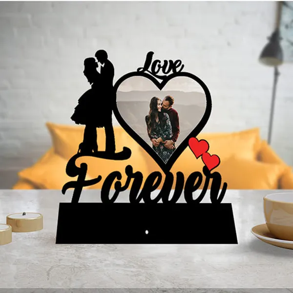 Mdf_Romantic_Heart_Shape_Love_Forever_Tabletop_Photo_Frame