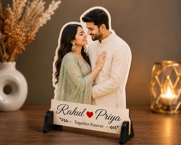 Mdf_Personalised_Couple_Together_Forever_Tabletop_Photo_Stand