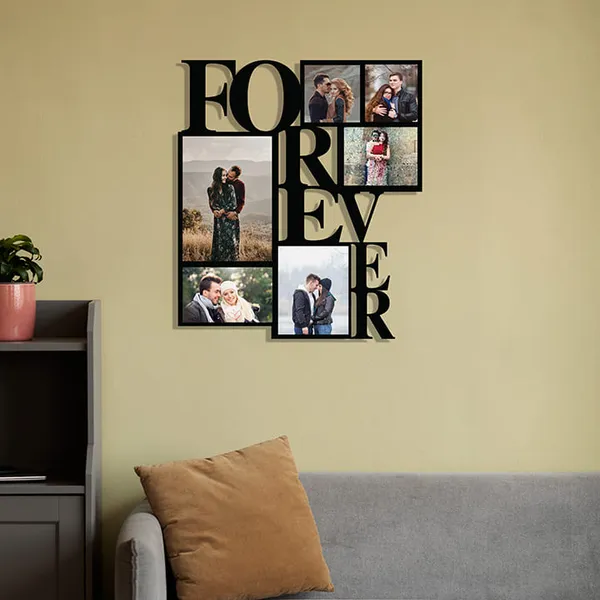 Mdf_Love_Forever_Six-Photo_Collage_Wall_Frame