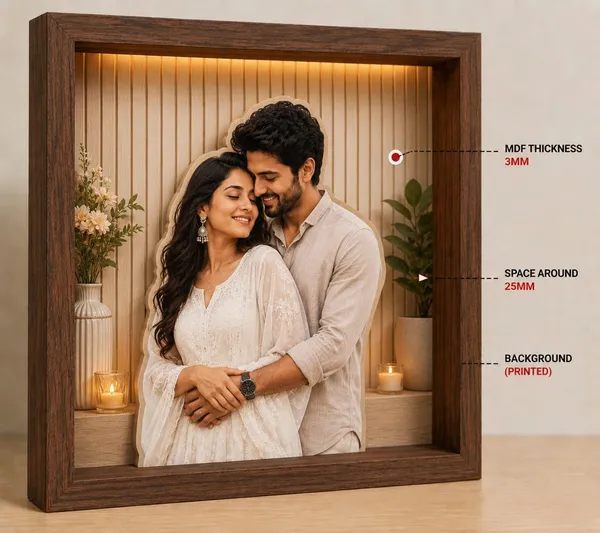 Mdf_Romantic_Couple_Floral_3D_Shadow_Box_Photo_Frame