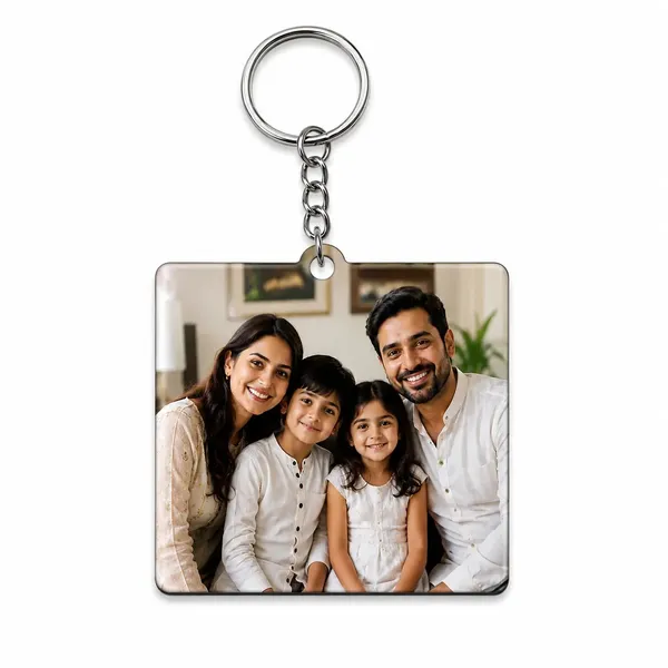 Family_Photo_Rectangular_Keychain
