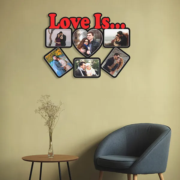 Mdf_Black_Red_Love_Is_Romantic_Multi_Photo_Collage_Wall_Frame