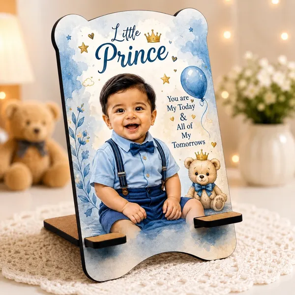 Mdf_Little_Prince_Baby_Theme_Photo_Frame_With_Display_Shelf