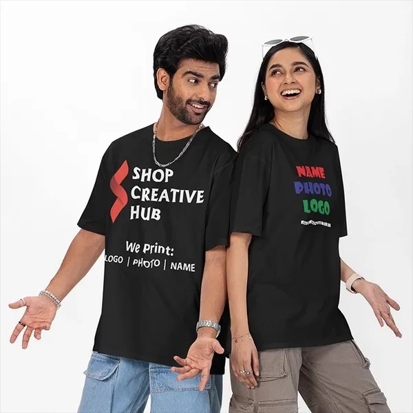 Black_Micro_Poly_Regular_Fit_Graphic_T-Shirt_For_Couples_Pack_Of_2