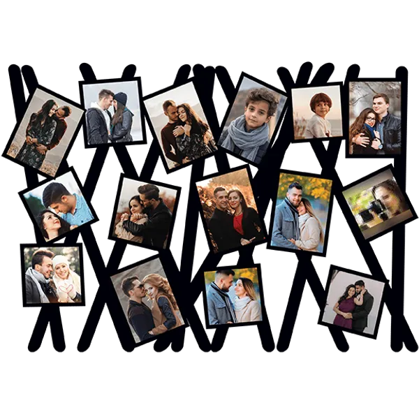Mdf_Black_15_Slot_Multi_Photo_Collage_Wall_Frame