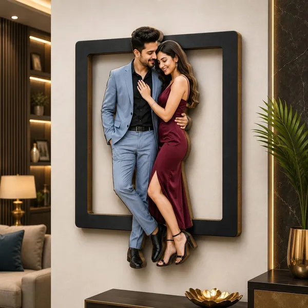 Mdf_Modern_Couple_Motif_3D_Wall_Art_Frame