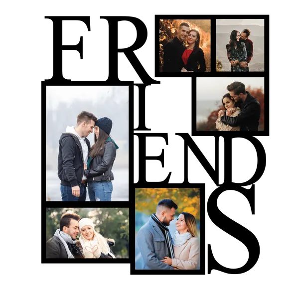 Mdf_Modern_Collage_Friends_Photo_Wall_Frame