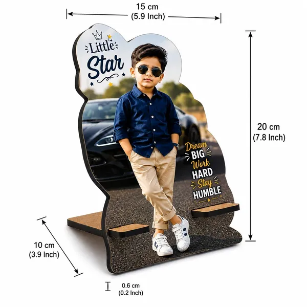Mdf_Multicolor_Little_Star_Kids_Photo_Standee