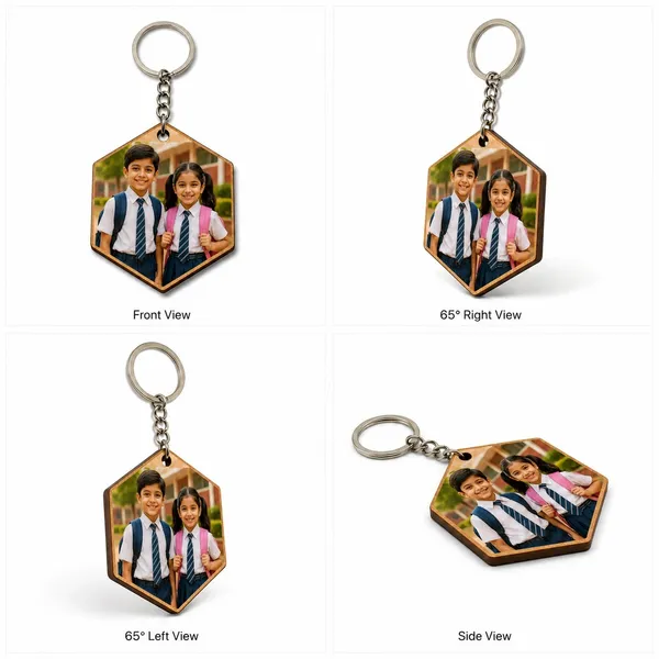 Acrylic_Hexagonal_Photo_Keychain_With_Metal_Ring