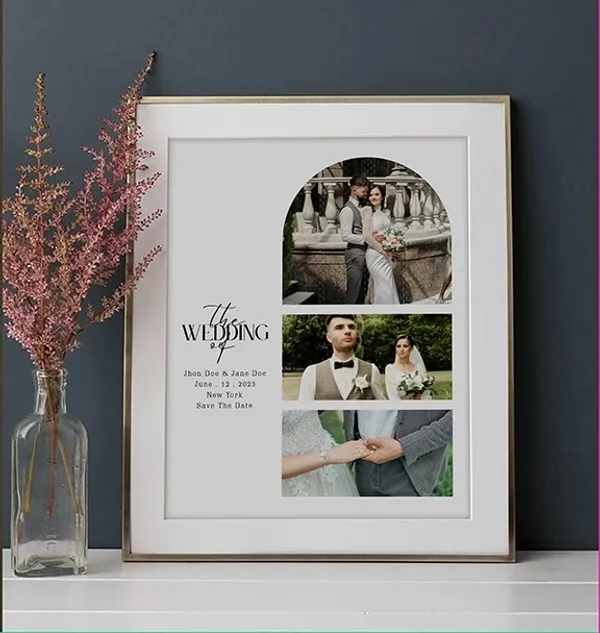 Mdf_Wedding_Three-Photo_Collage_Frame
