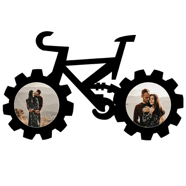 Mdf_Dual_Round_Photo_Display_Frame_Black