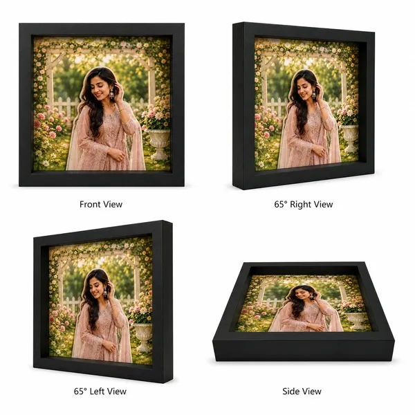 Wooden_Contemporary_Square_3D_Photo_Frame_Black