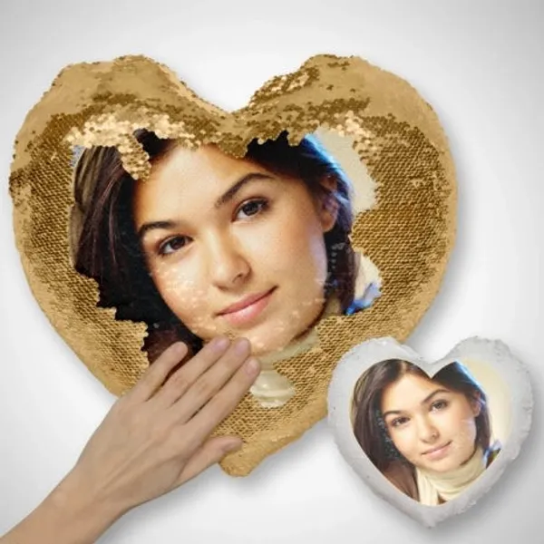 Sequin_Heart_Shaped_Photo_Print_Decorative_Cushion